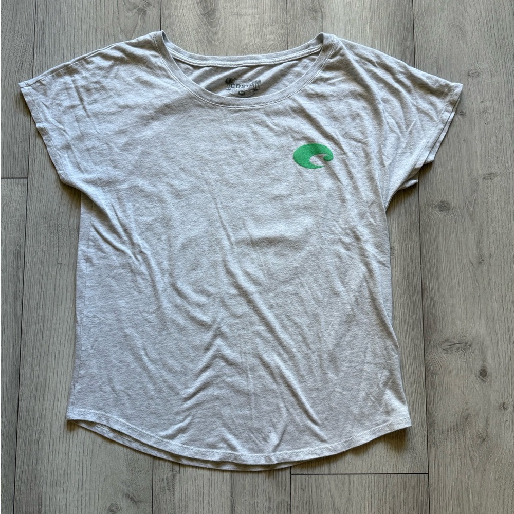 Costa Light Gray Tee - Womens Size Medium